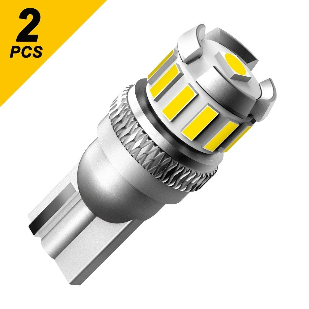 Set of 2 AUXITO T10 LED License Plate Light Bulbs 168 2825 (6500K)