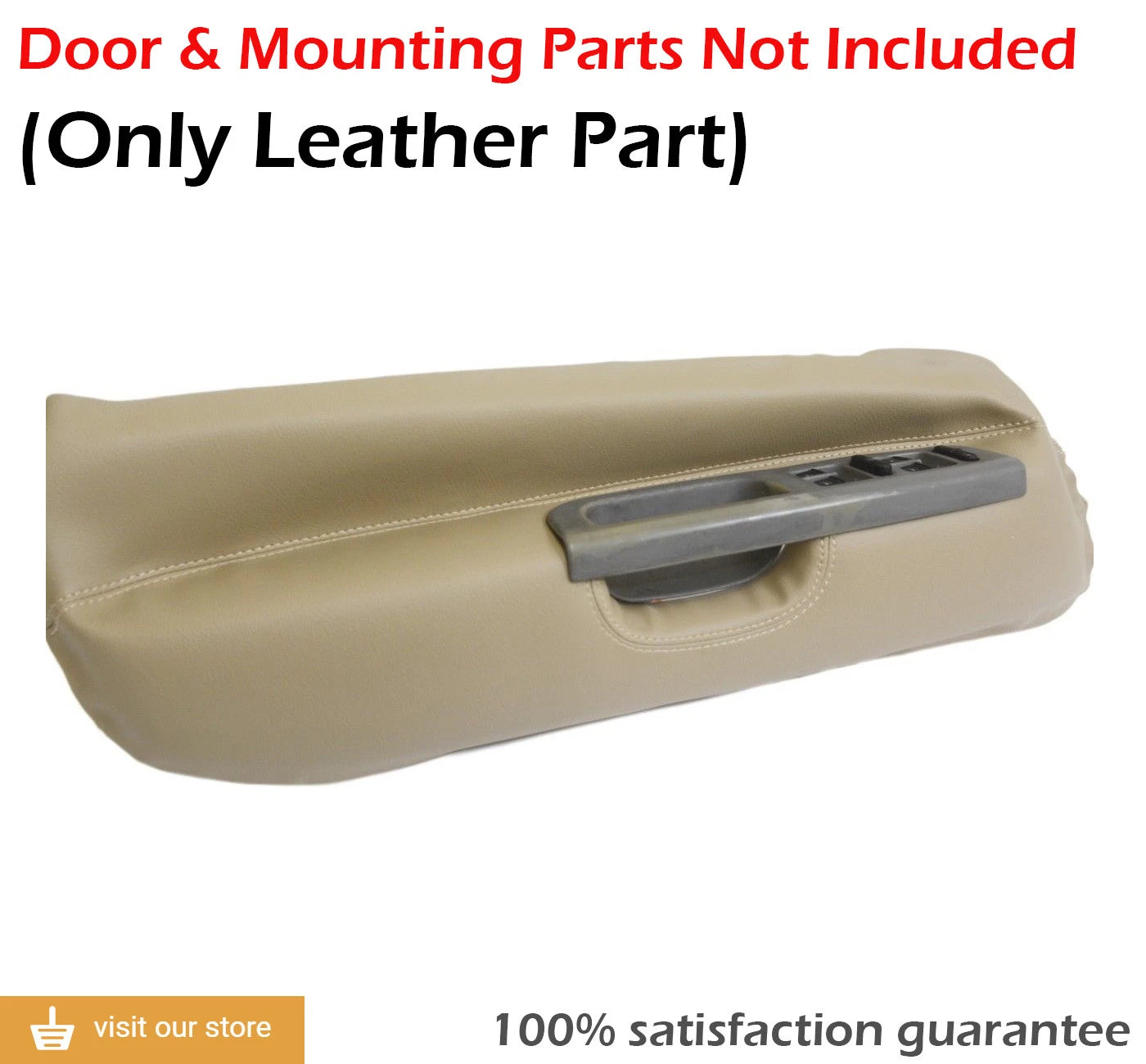 Front Door Panel Insert for Jetta (1999–2004) Beige PVC Leather