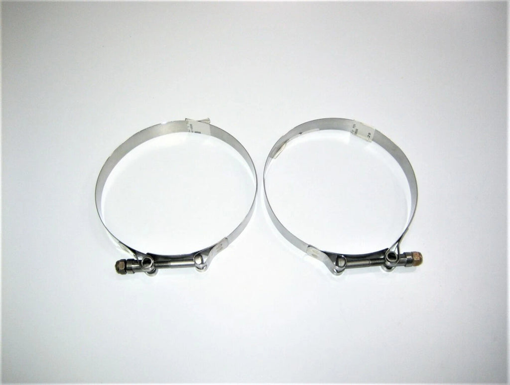 2X T-Bolt Exhaust Intake Hose Clamp for Marine Boat Motor (¾" x 5")