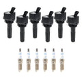 Set of 6 Ignition Coils & Spark Plugs for GMC Envoy 4.2 L6 (2002–2009)