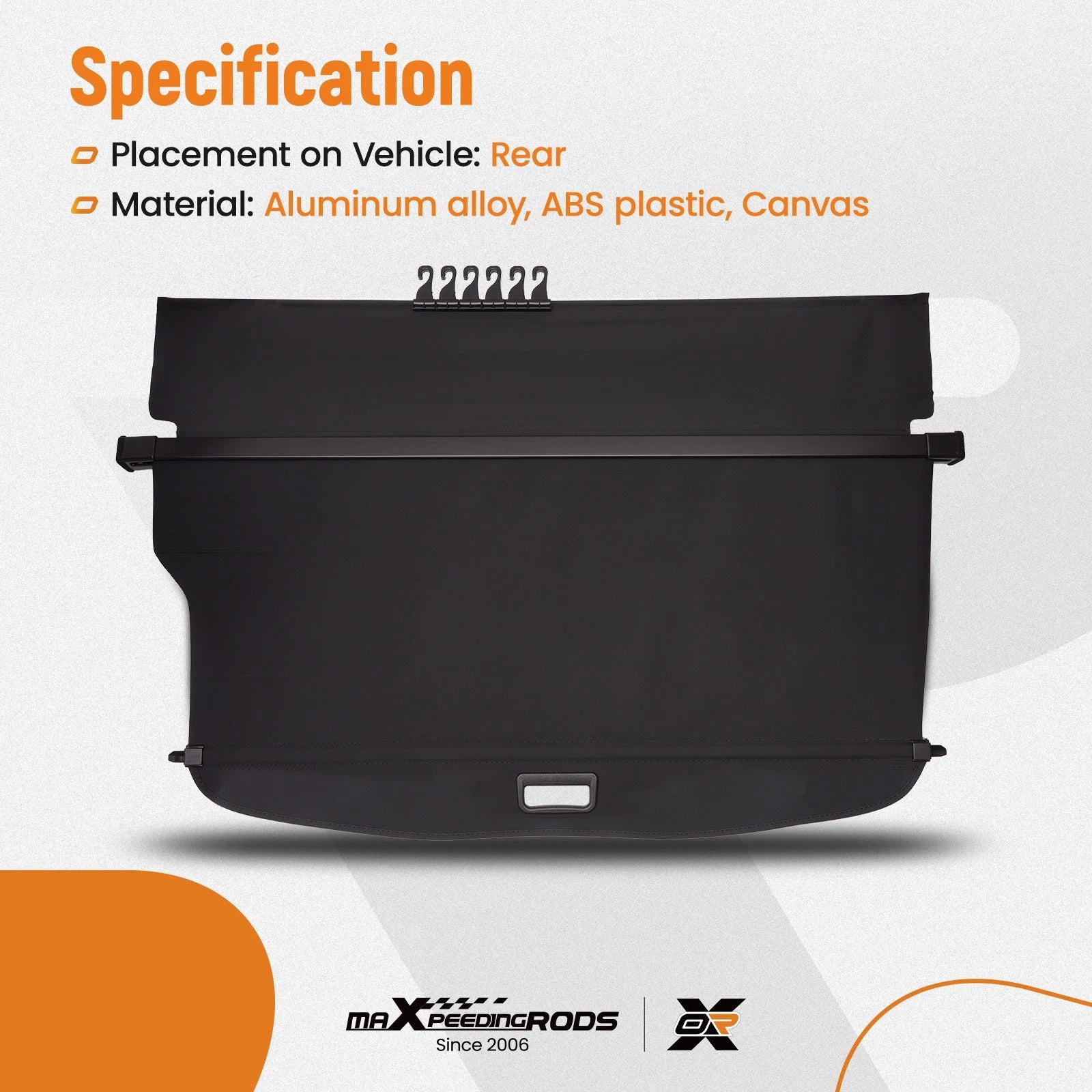 Rear Cargo Cover for Subaru Forester (2014-2018) Electric Tailgate