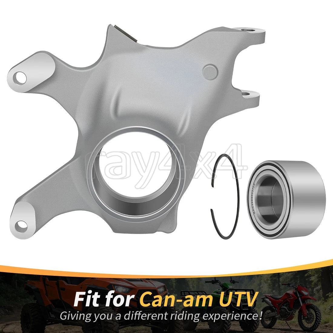 Left Front Steering Knuckle w/Bearing for Can-Am Maverick X3 R Turbo (2017–2021)