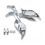 Chrome Billet Running Mirrors for Honda Kawasaki Suzuki Cruiser (All Years)