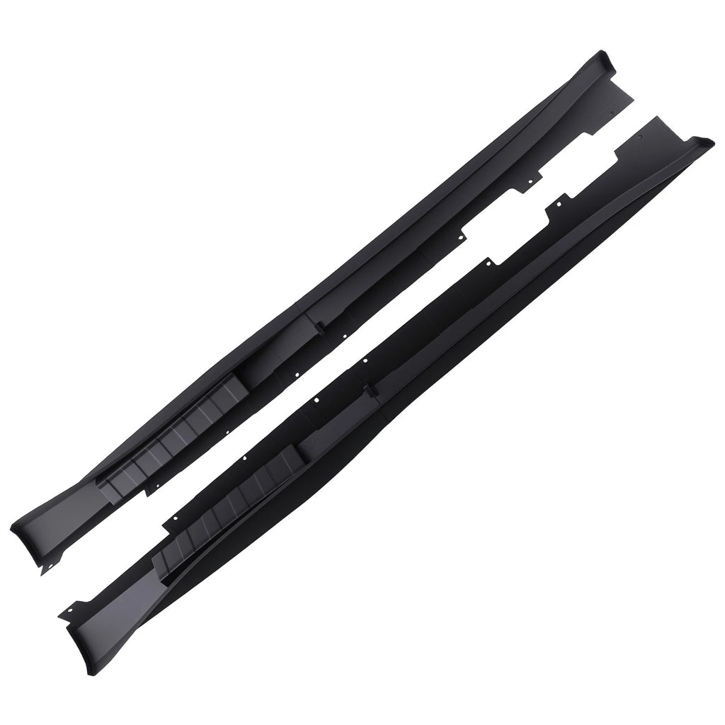 Set of 2 Black PP Side Skirts for Chevy Camaro RS SS ZL1 Style (2016–2022)