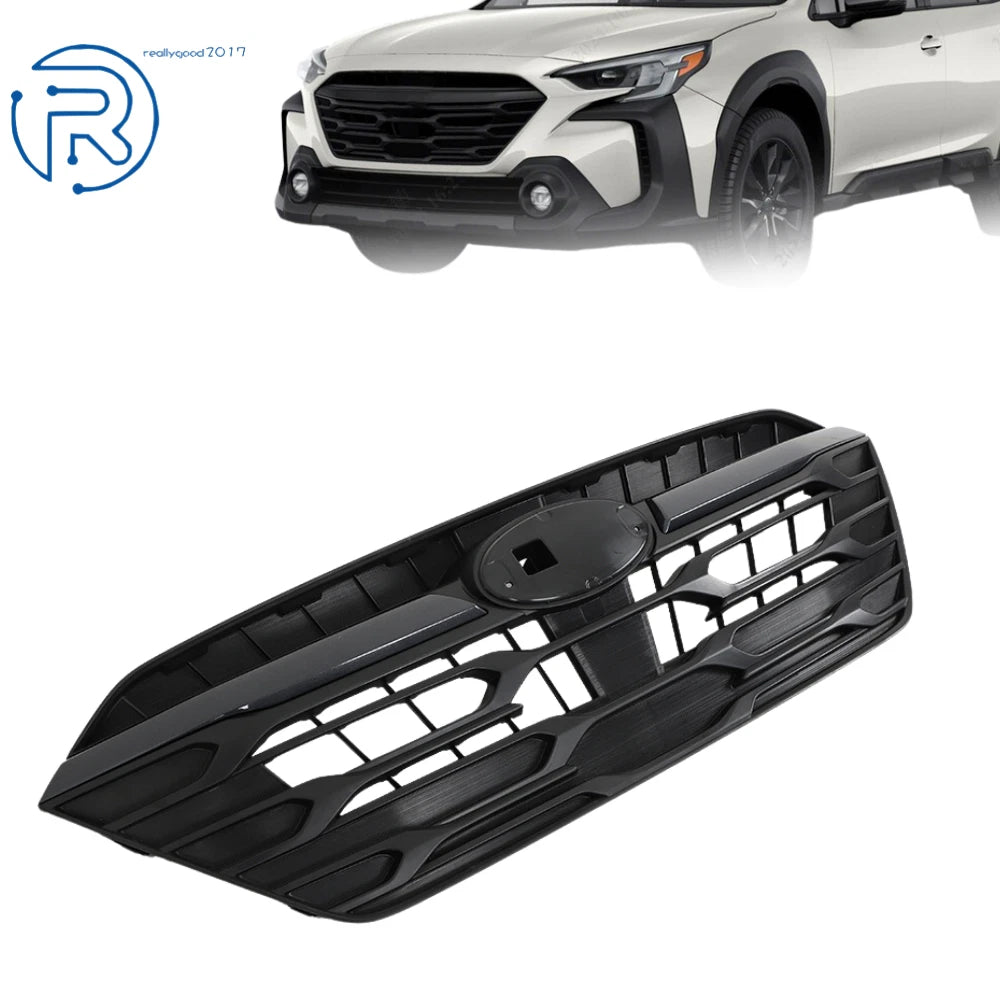 Front Upper Grille for Subaru Outback (2023–2024) with Camera Hole, Black