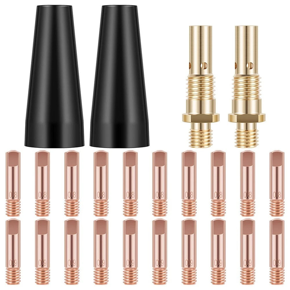 MIG Welding Kit with Airless Nozzle and Brass Rods for Automotive Use