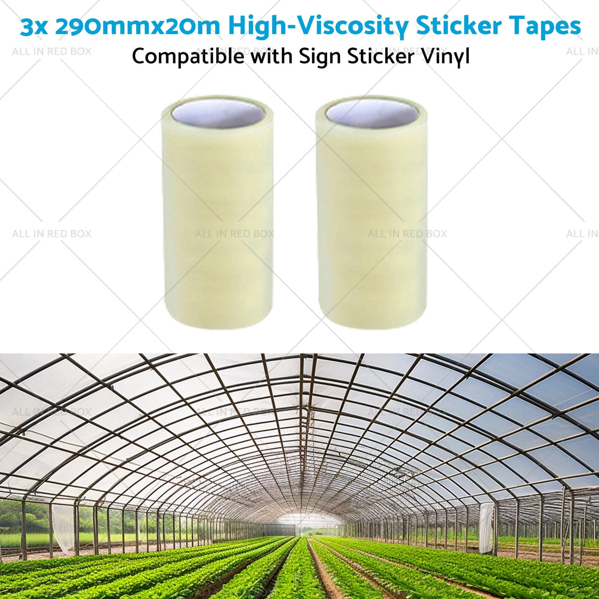 3X 290mm x 20m High-Viscosity Paper Tapes for Sign Sticker Vinyl