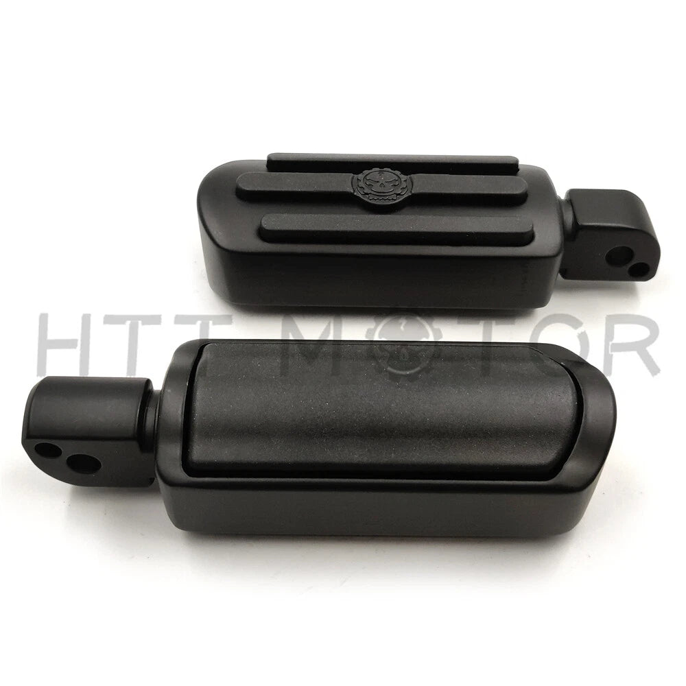 Groove Gear Skull Footpegs for Harley Softail Fat Boy Fat Bob (2018–2023)