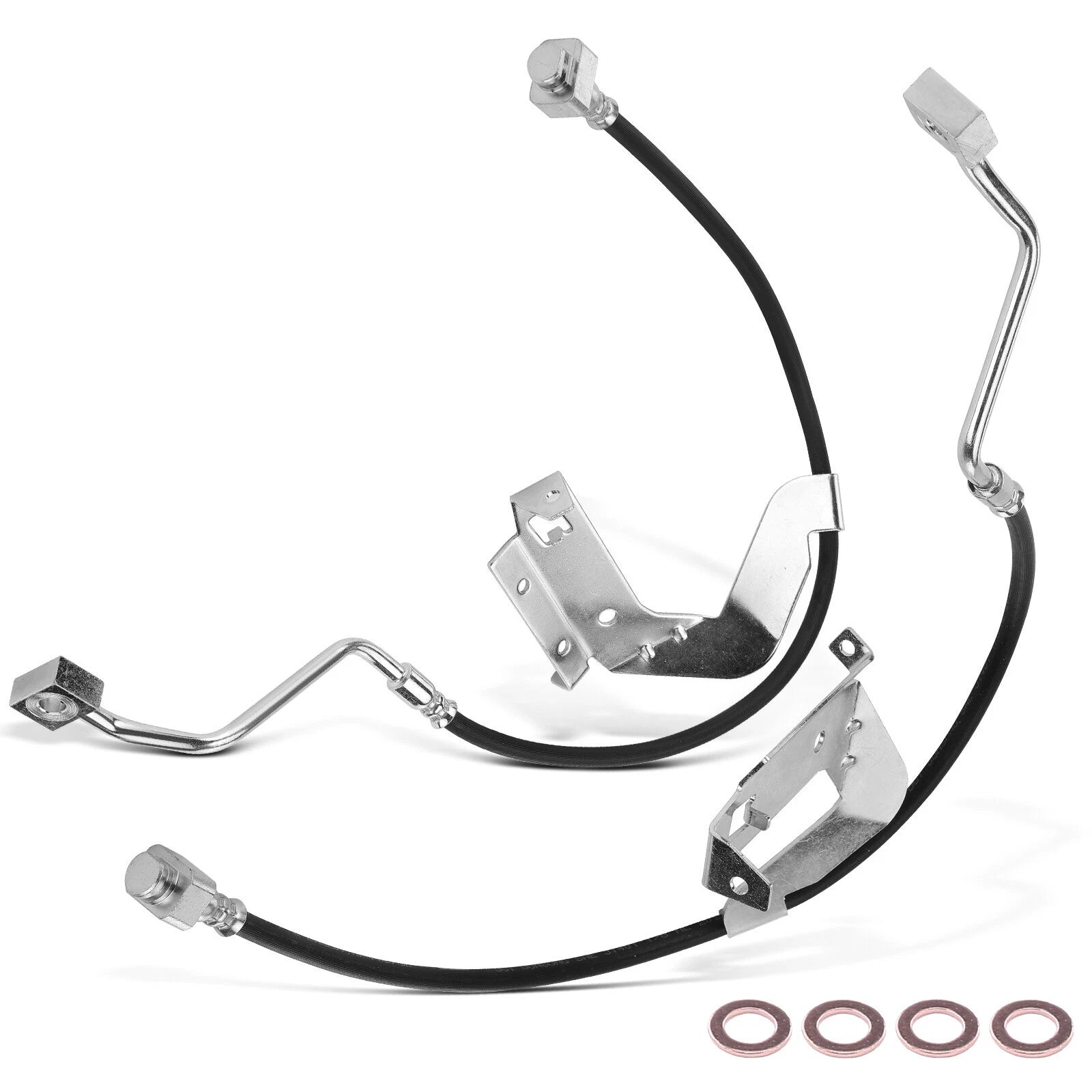 2X Front Brake Hydraulic Hose for Ford F-250 F-350 F-450 Super Duty (2005–2023)