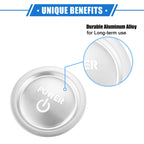 2X Engine Start Ignition Button Cover for Toyota Sienna (2022–2023) Silver Tone