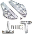 Dominator Leaf Shark Fin Passenger Floorboard for Harley Touring (1993–2008) Chrome