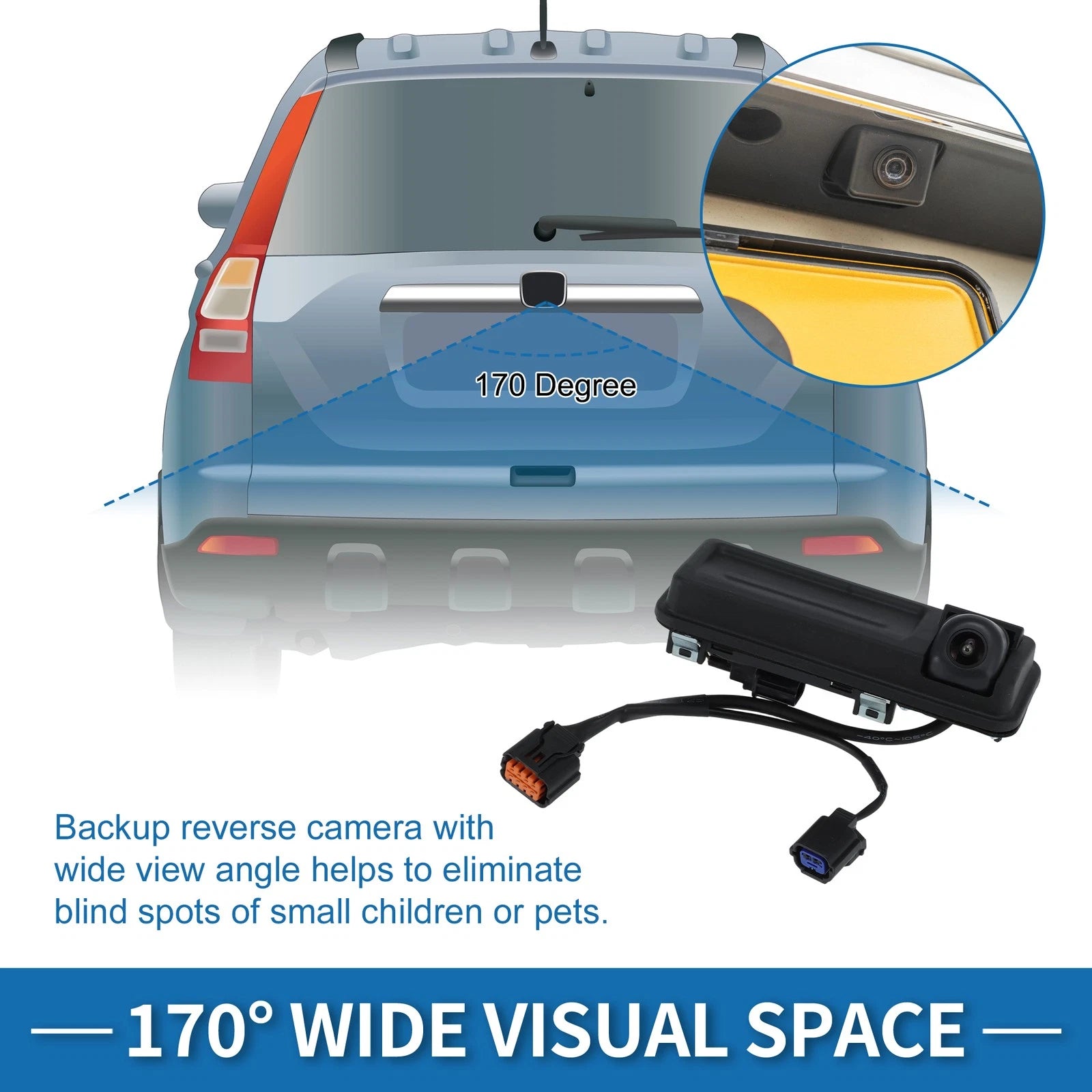 Rear View Backup Park Assist Camera 99240-K0000 for Kia Soul (2020–2022)