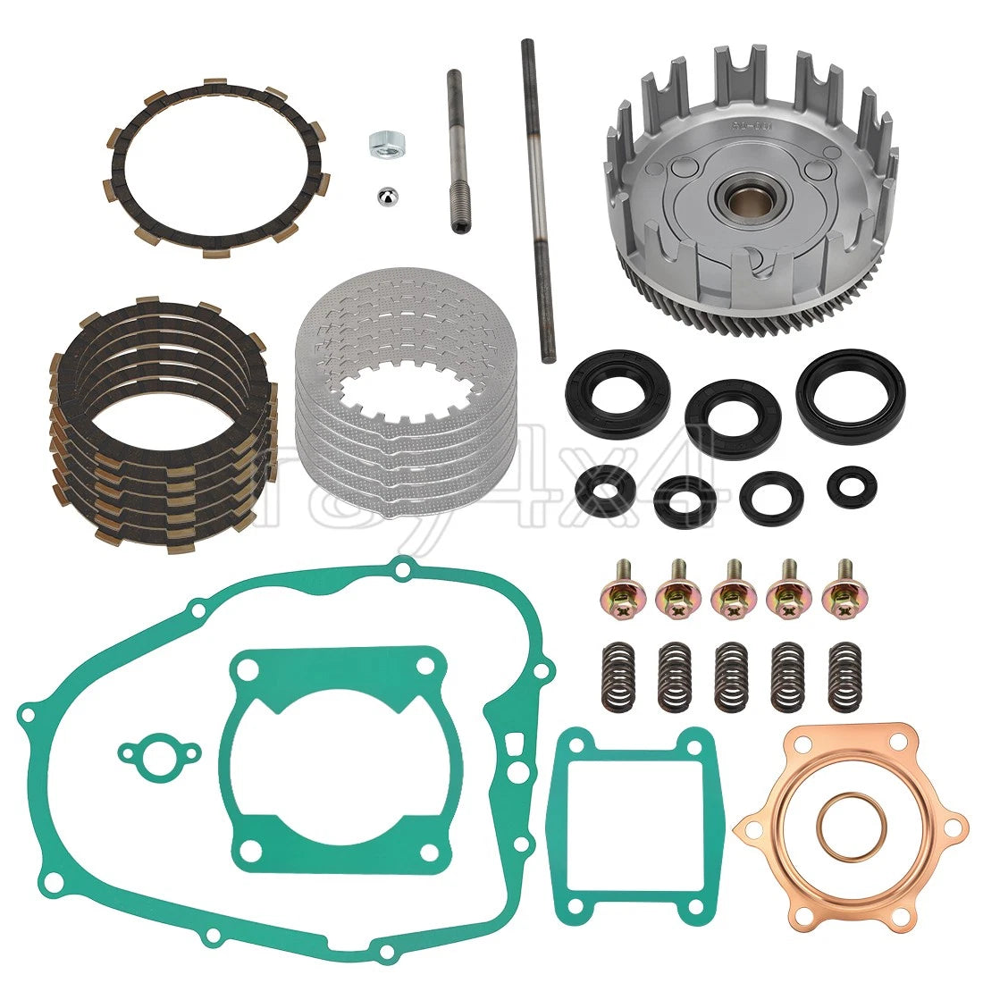 Clutch Basket Kit for Yamaha Blaster 200 (2000–2006) - Friction Plates & Gasket Springs