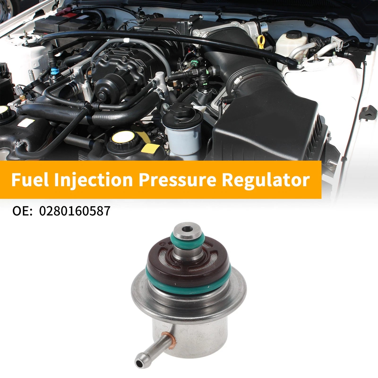 Fuel Pressure Regulator for Mercedes-Benz C-Class (1993–2001) No. 0280160587 20-70 Psi