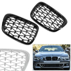 Honeycombe Front Bumper Mesh Grille Black for BMW E39 5-Series (1999-2003)