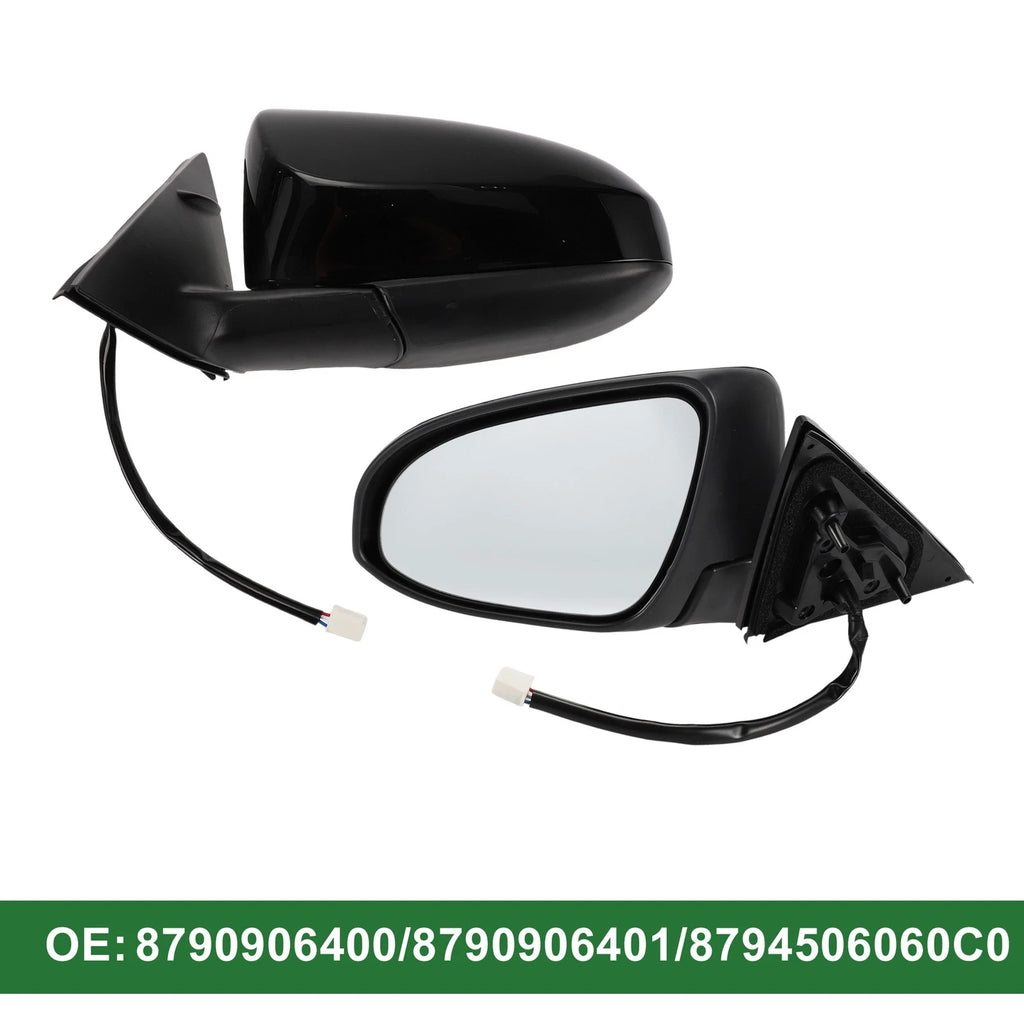 Left Door Mirror for Toyota Camry (2018–2023) Manual Folding Gloss Black