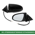 Left Door Mirror for Toyota Camry (2018–2023) Manual Folding Gloss Black