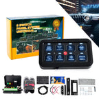 8 Gang Switch Panel for Auto-Dimmable RGB Lighting (Universal)