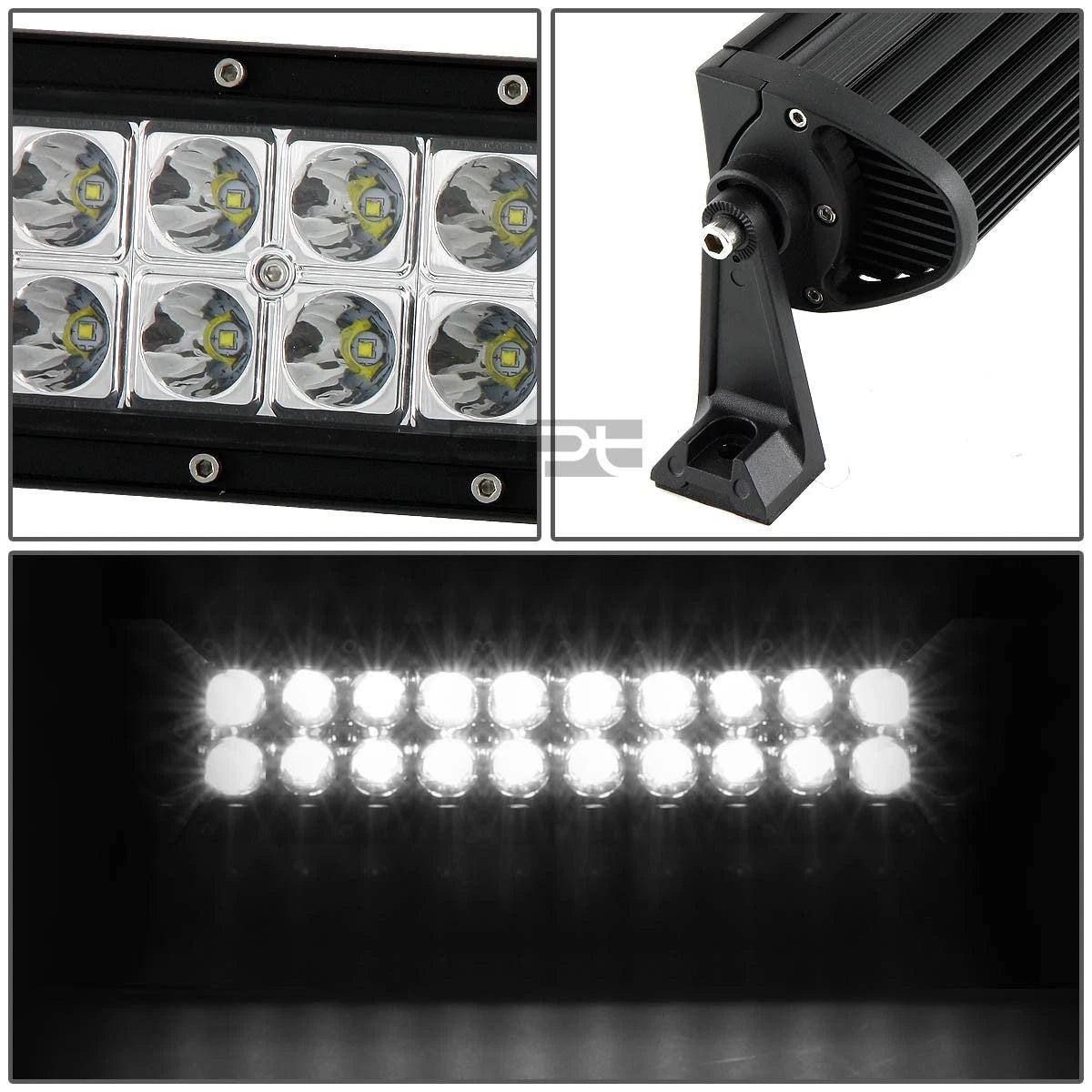 60W Dual Row 14" Bridgelux LED Work Offroad Light Bar for Trucks