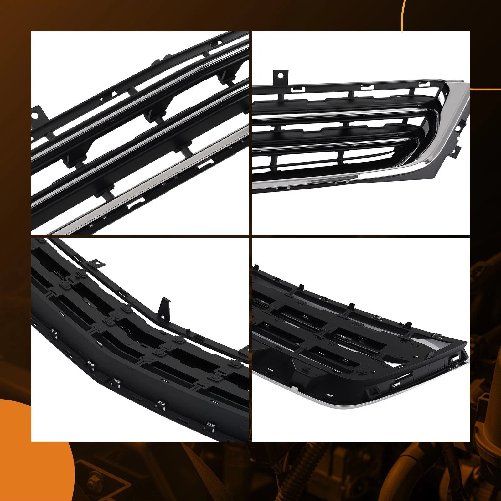 Upper & Lower Bumper Grille for Chevrolet Impala (2014–2020) 23354886 23455348