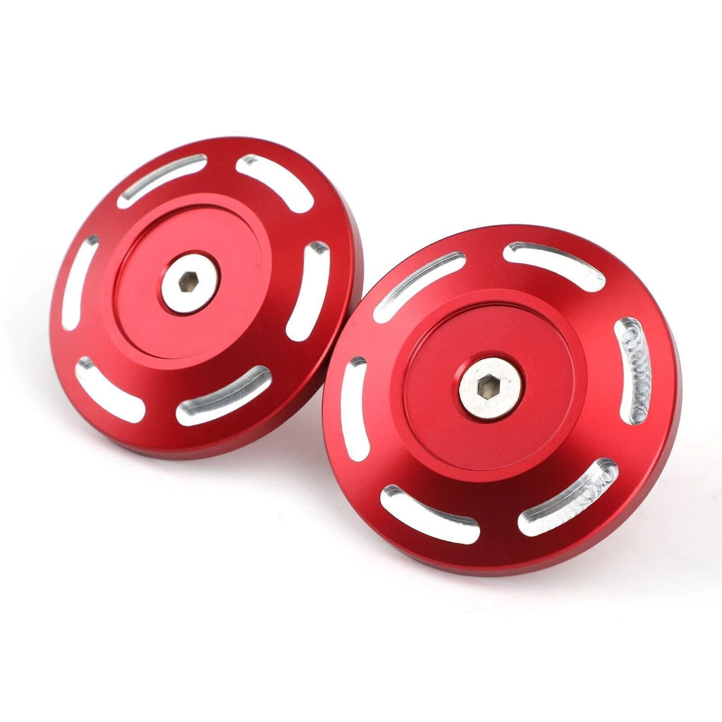 2X Red Billet Aluminum Frame Plug Cap for BMW S1000XR (2015–2019) T9
