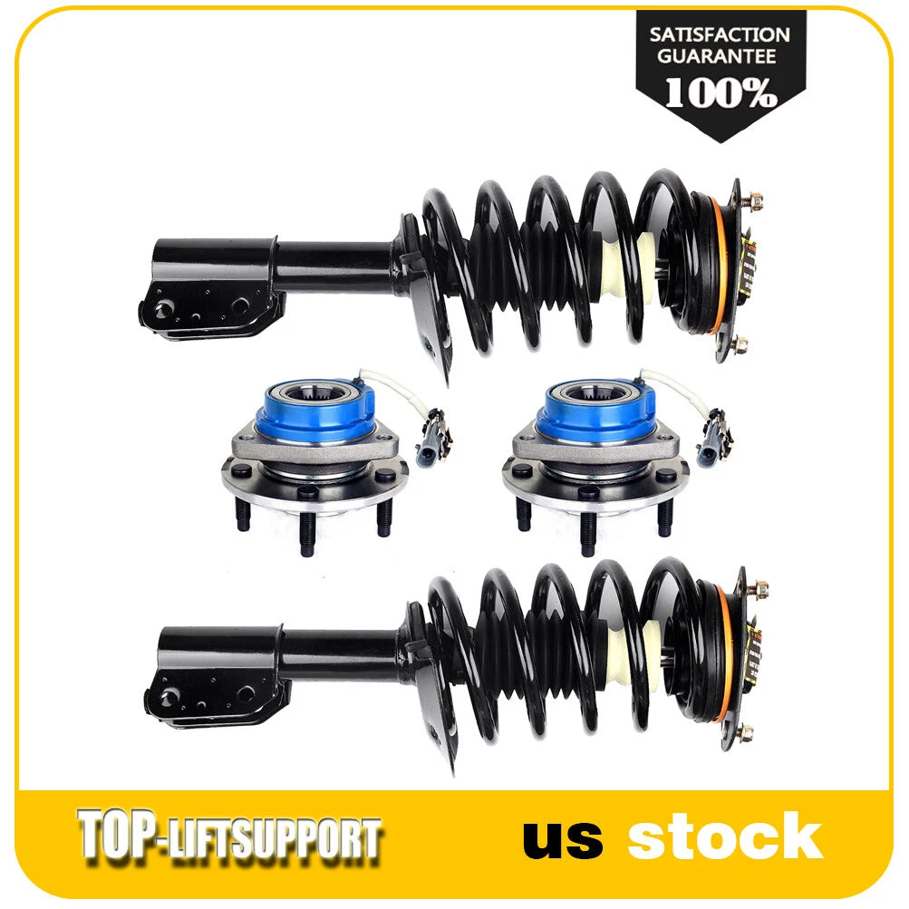 Front Complete Struts + Wheel Hub Bearing for Oldsmobile Intrigue (1998–2002)