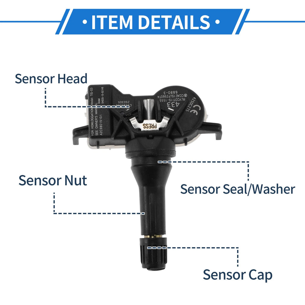 TPMS Sensor No. 4250C275 for Mitsubishi Attrage (2014–2022)