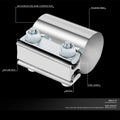 2" OD Butt Joint Band Exhaust Clamp for Universal Applications (2010–2023)