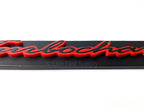 Matte Black Premium License Plate Frame with Red Outline for Universal