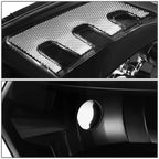 Set of 2 Quad Headlights for Dodge Ram Pickup (2009–2018) Black Housing Clear