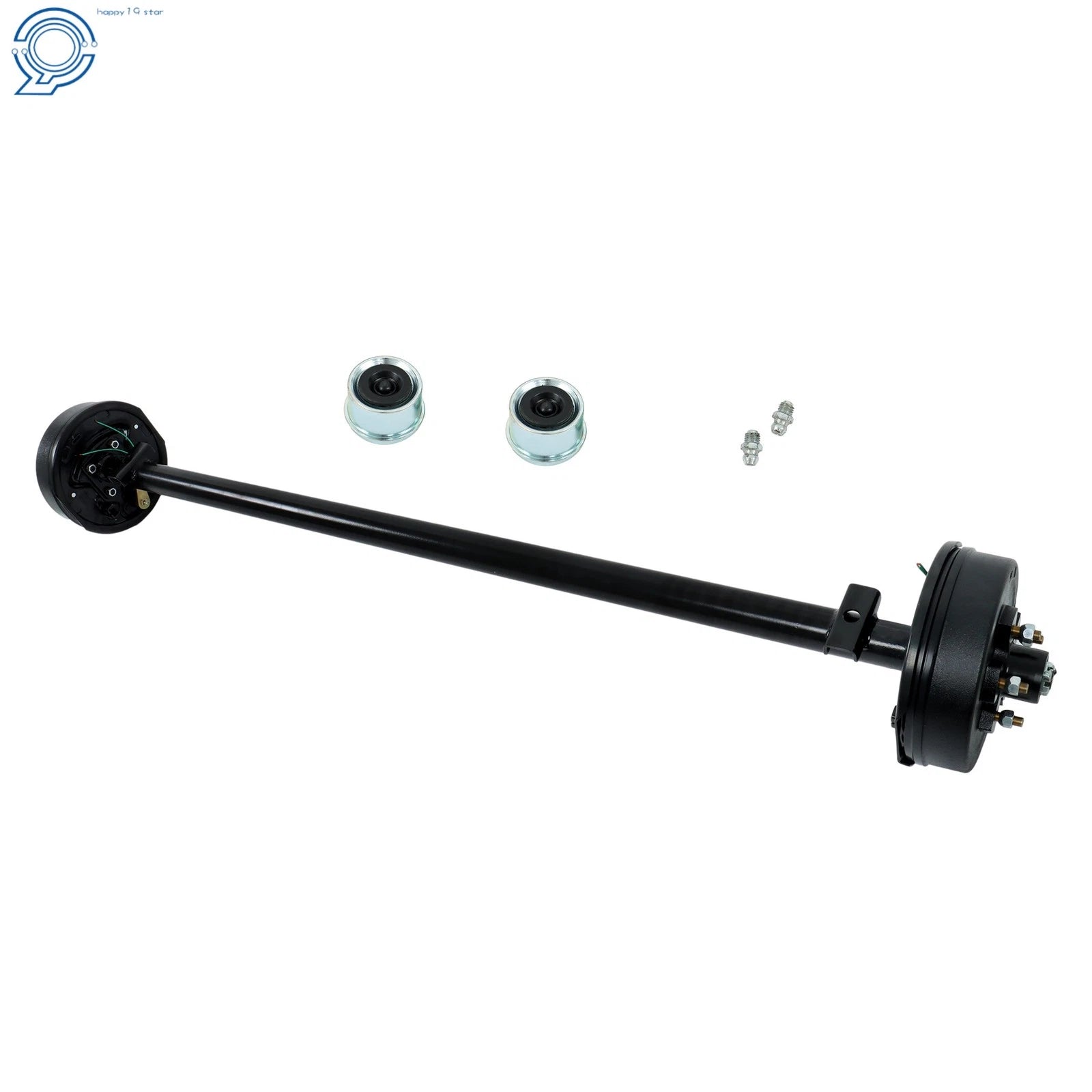 3.5K TK Trailer Axle 5 Lug Electric Brake for Boat Cargo Dump RV (3500 lb)
