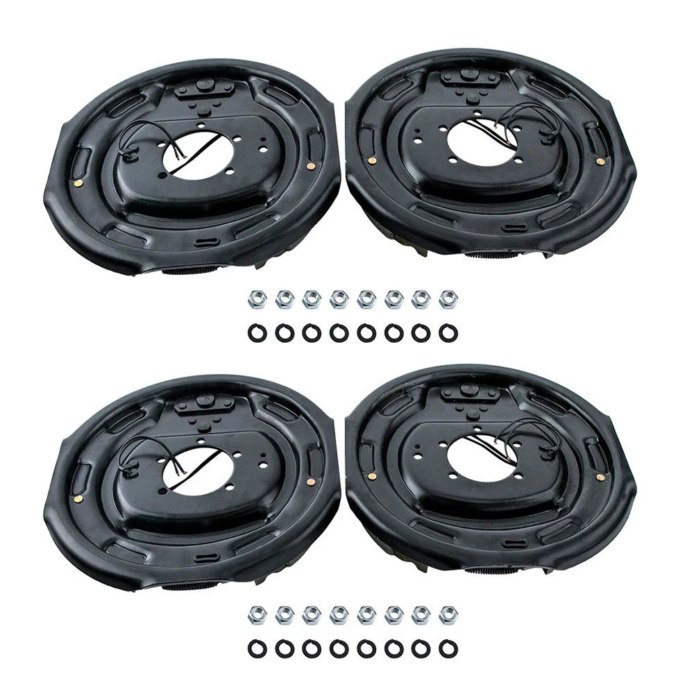Set of 4 Electric Brake Assemblies for Trailer (12" x 2")