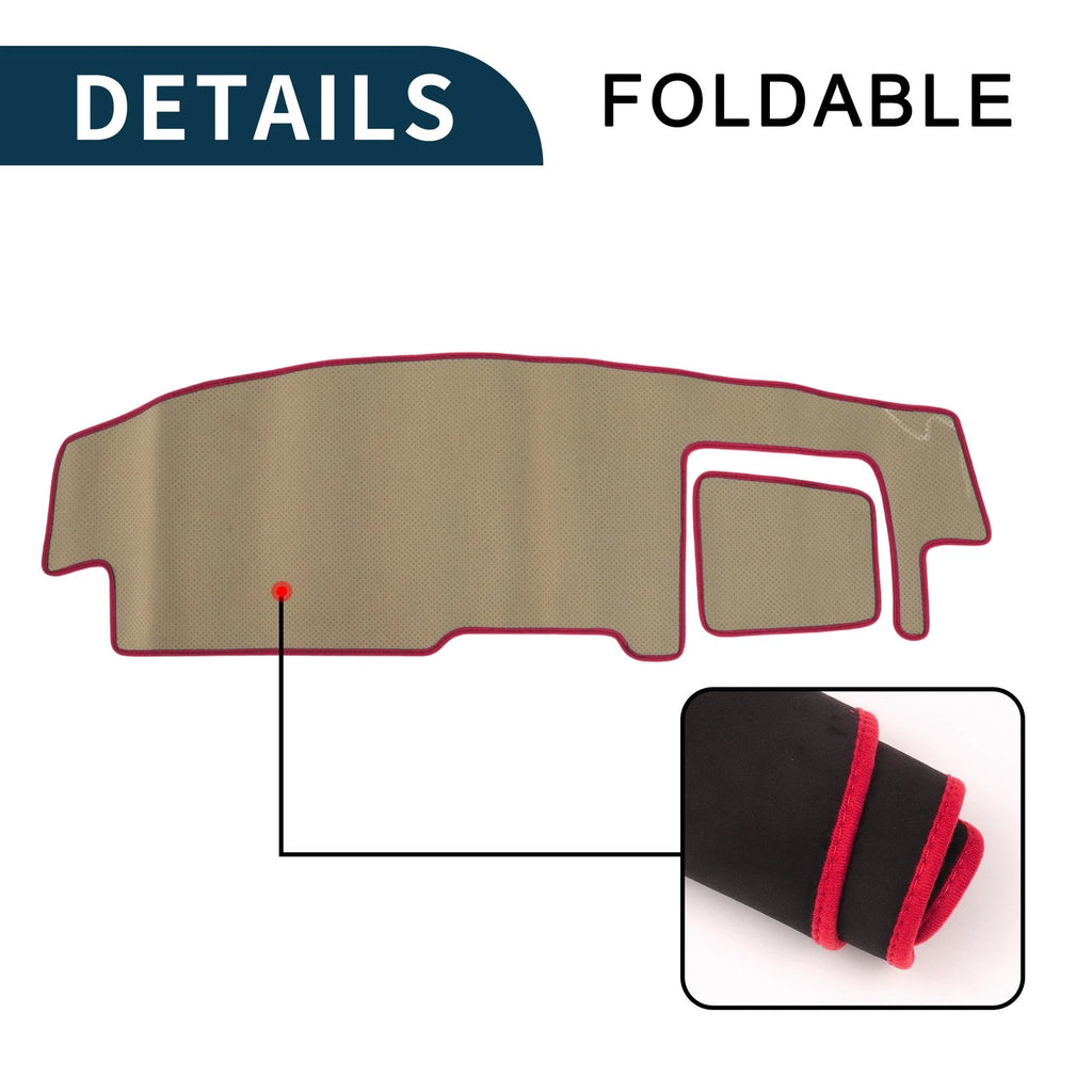 Dashboard Dash Cover Mat for Suzuki Spacia MK54S (2015–2021) Black Red Set of 1