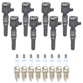 Set of 8 Ignition Coils & Spark Plugs for Ford E-250 F-150 F-250 V8