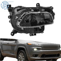 Right Side HID Xenon Black Headlight for Jeep Cherokee (2014–2018)