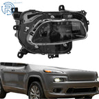 Right Side HID Xenon Black Headlight for Jeep Cherokee (2014–2018)