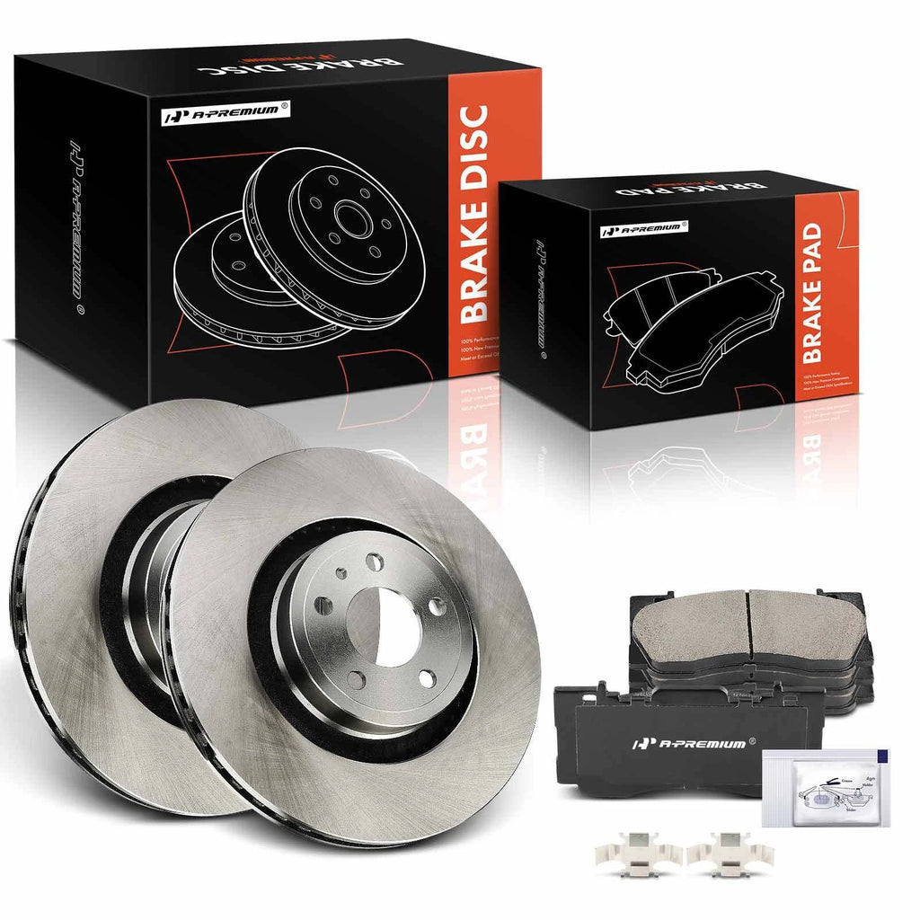 Front Disc Brake Rotors & Ceramic Pads for Ford Mustang (2015–2020)