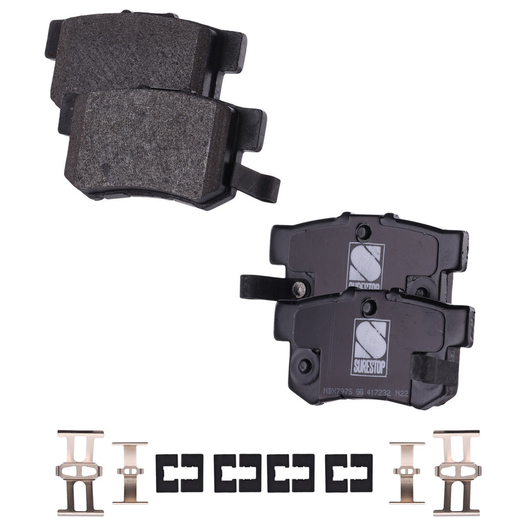 Rear Brake Pad Set for Honda Accord, Civic, Acura Integra