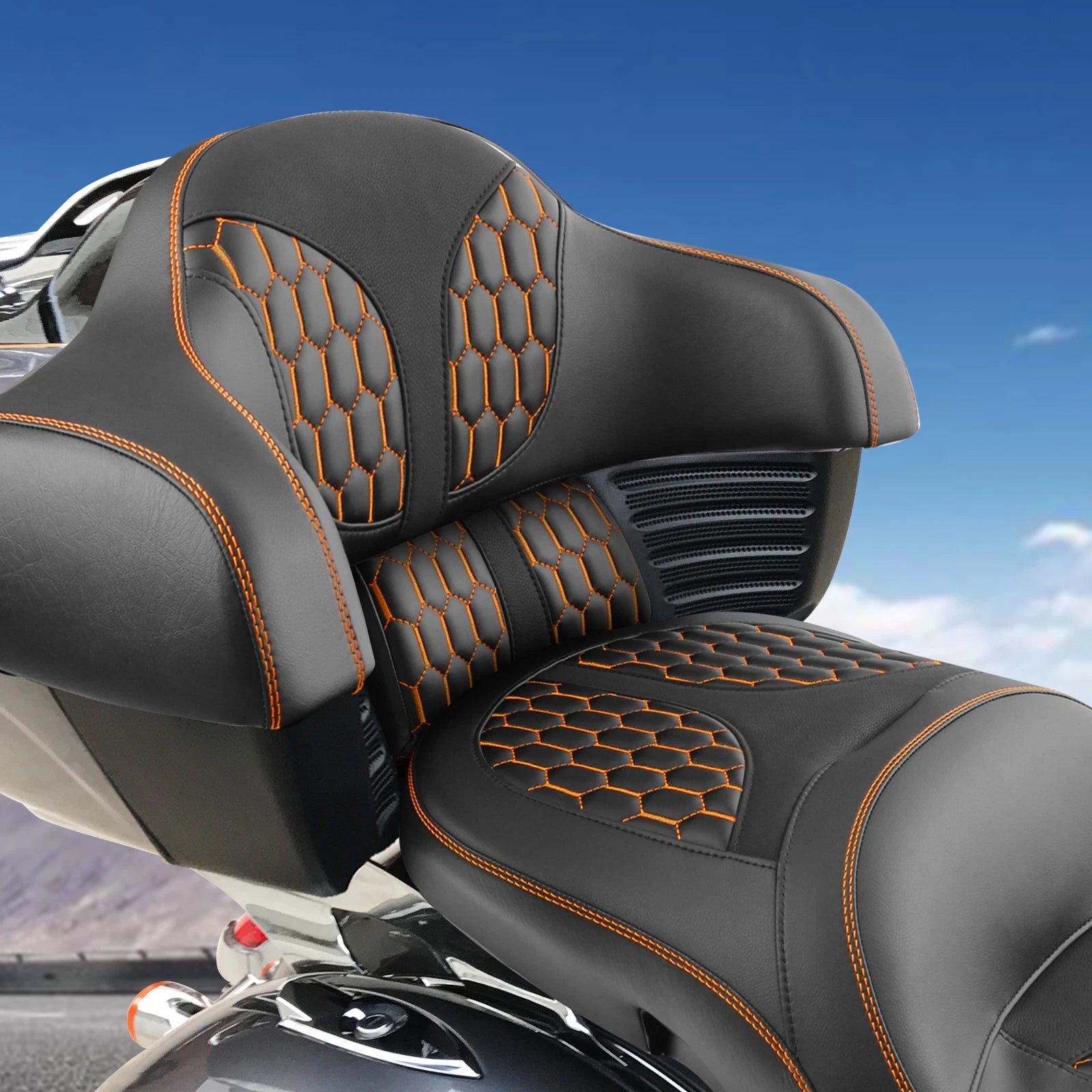 Rear Trunk Passenger Backrest Pad for Indian Chieftain (2014–2023)