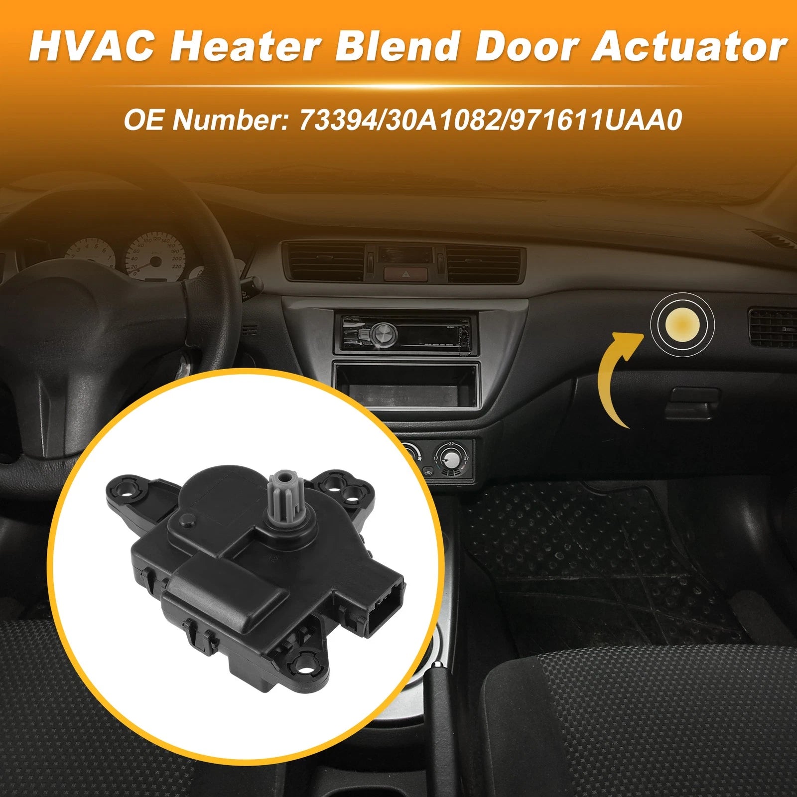 HVAC Heater Blend Door Actuator for Hyundai Santa Fe Sport (2013–2018)