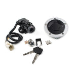 Ignition Switch Gas Cap Seat Lock Set for Kawasaki Ninja ZX-6R (2000–2002) w/ 2x Keys