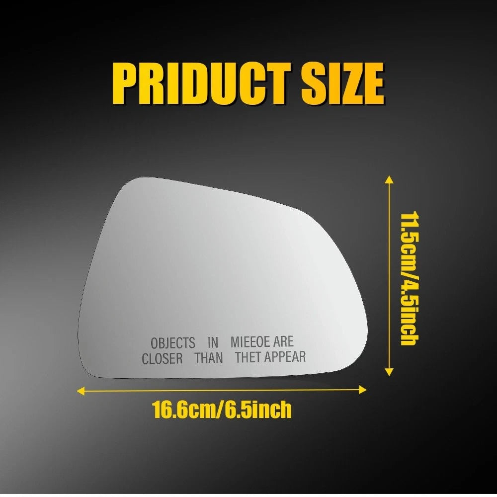 Passenger Side Heated Mirror Glass with Backing Plate for Tesla Model 3 (2017–2024)