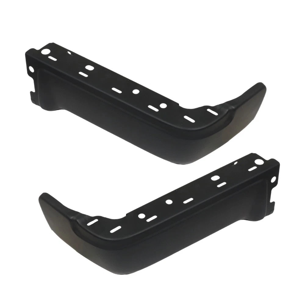 Pair Rear Bumper Ends for Ford F150 (2009–2014) Primered Steel Black