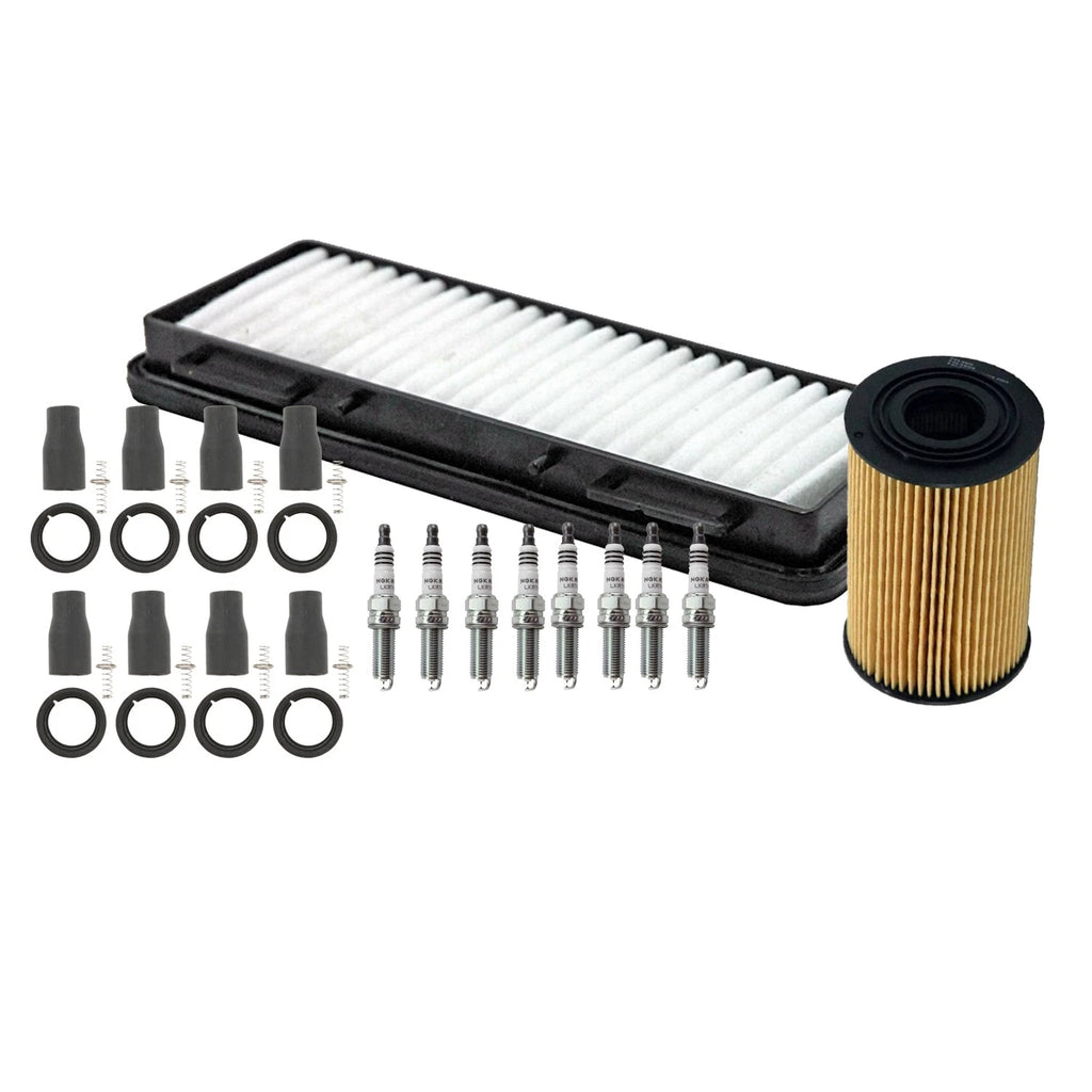 Tune Up Kit with NGK 8 Spark Plugs & Coil Boots for Equus Genesis K900 (2015–2016)
