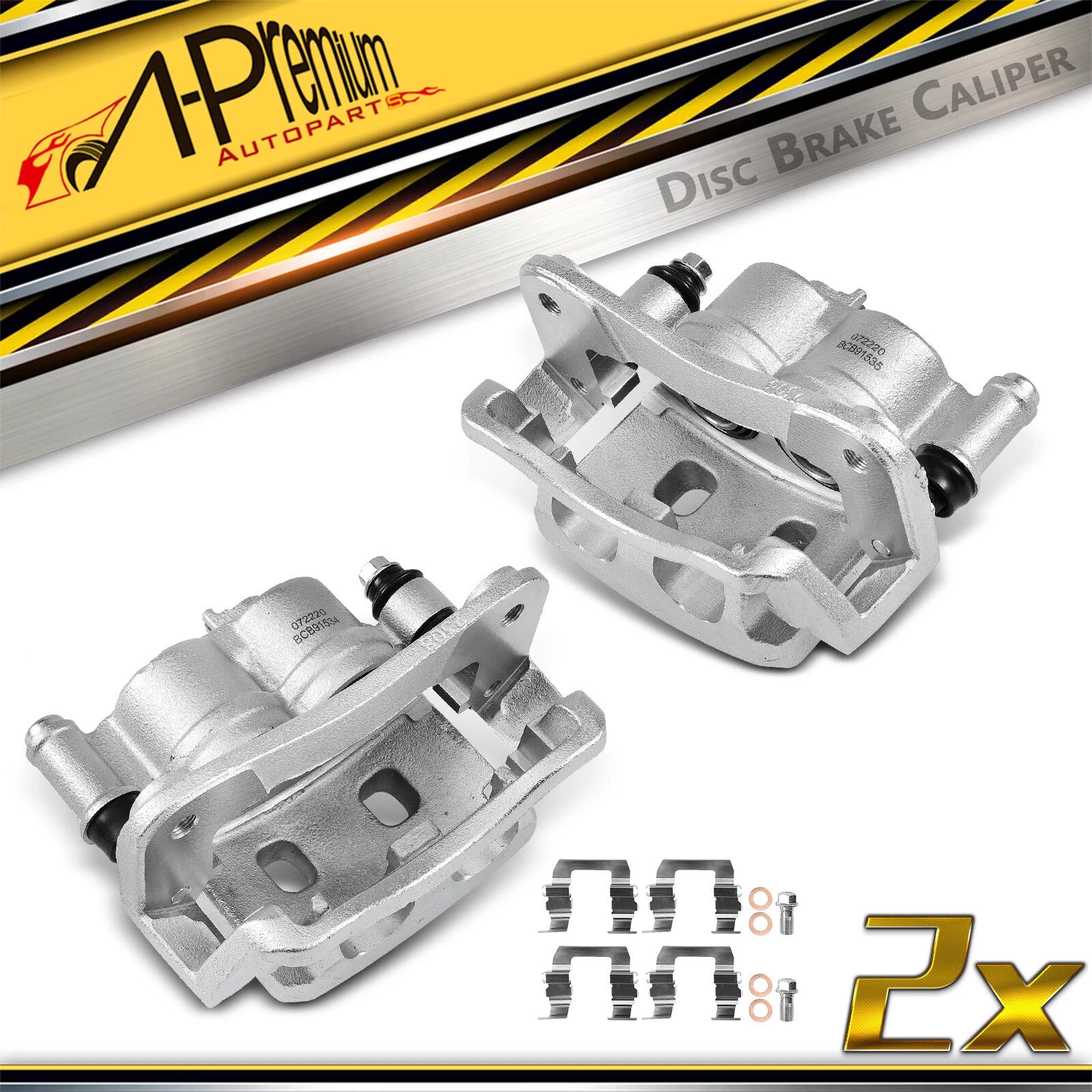 Pair Front Disc Brake Calipers for Subaru Legacy (1991–1996)