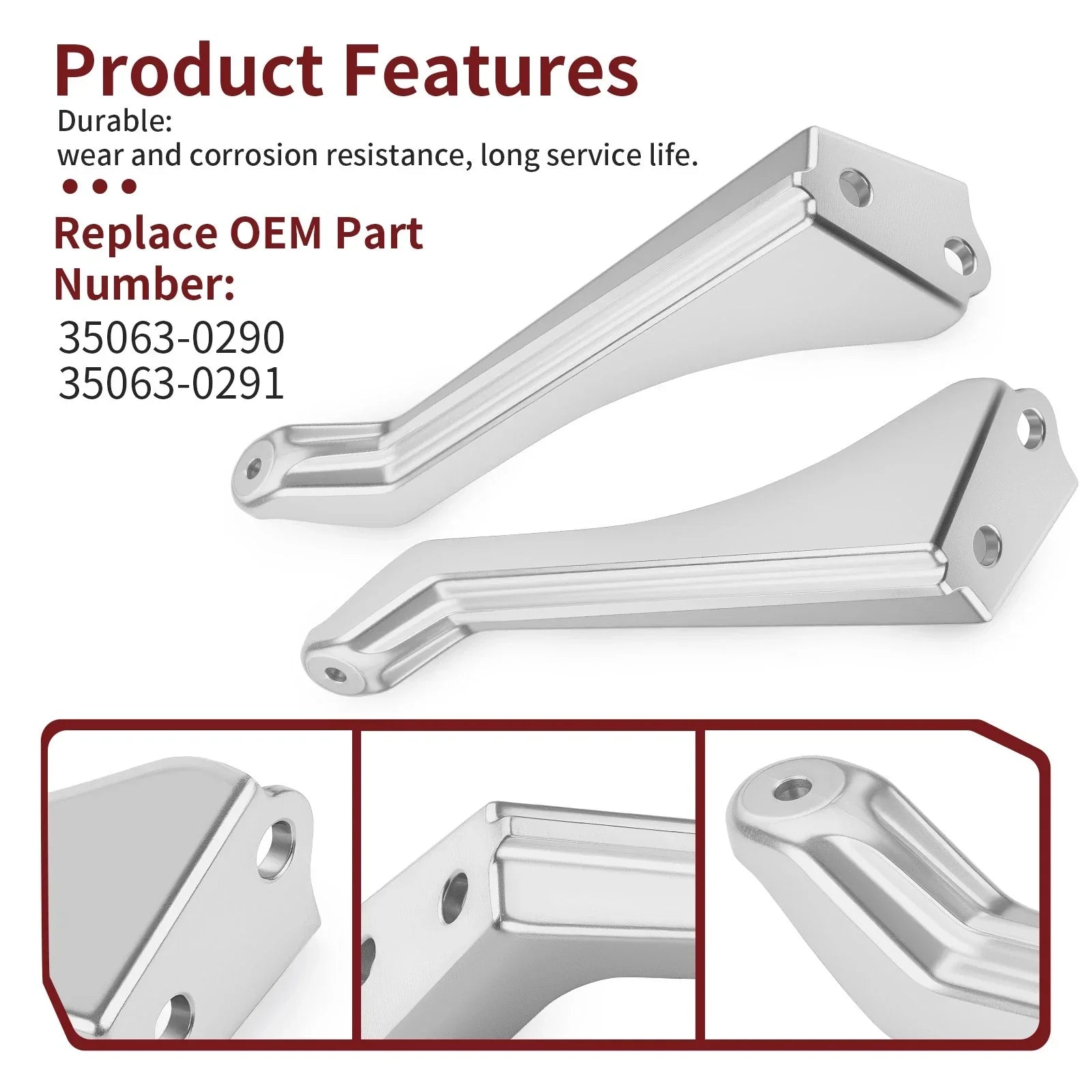 Rear Fender Bracket 2 x for Kawasaki KFX450R (2008–2014)