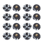 16 Pack Rubber Golf Shoe Cleats for Metal Thread Shoes - 8 Contact Points