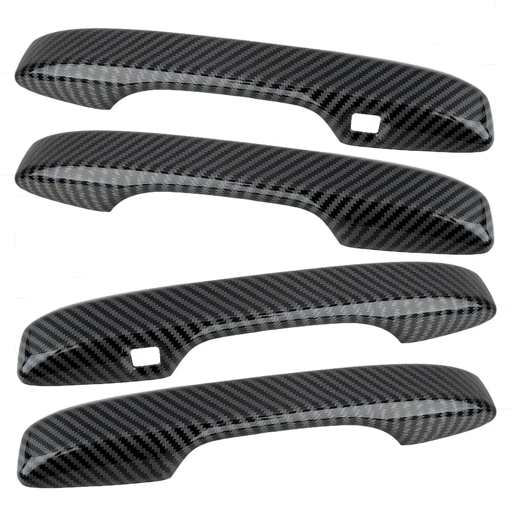 4 x Carbon Fiber Style Exterior Door Handle Covers for Honda CR-V (2023-2024)
