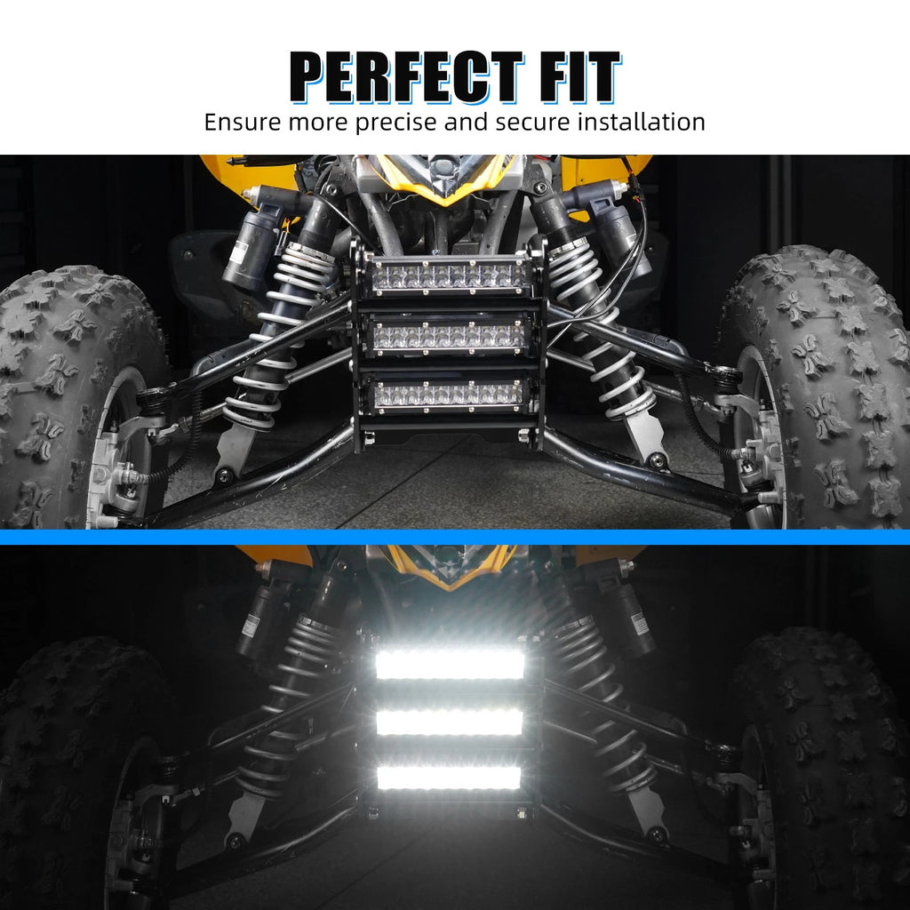 Front Bumper with LED Lights Kit for Yamaha Raptor 700 YFM700 (2013–2025)