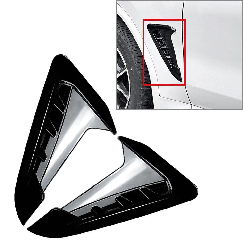 Front Side Fender Air Outlet Cover Trim for BMW X3 X4 (2018–Present) Black